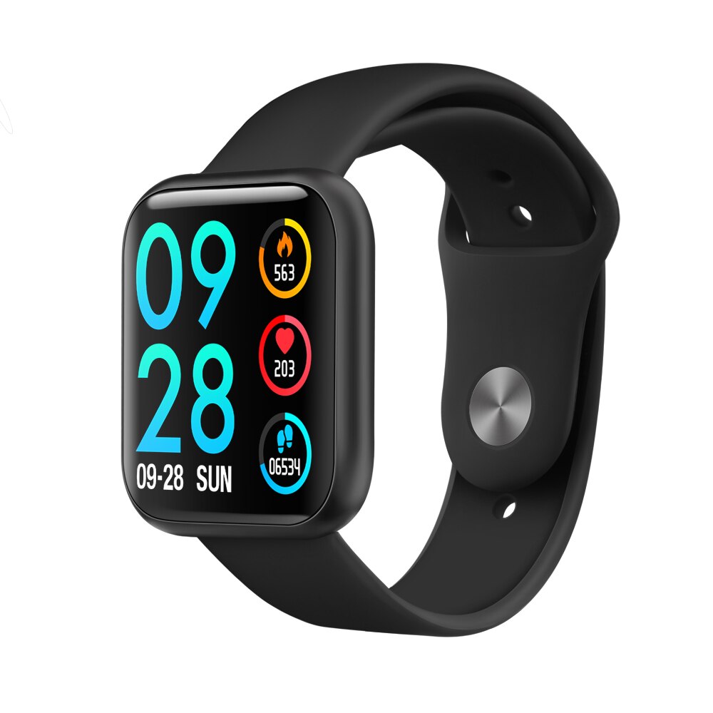 Men P80 Smart band Waterproof IP68 Sport Bracelet Fitness Activity Tracker Heart Rate Monitor swim Smartwatch for IOS Android: silica black