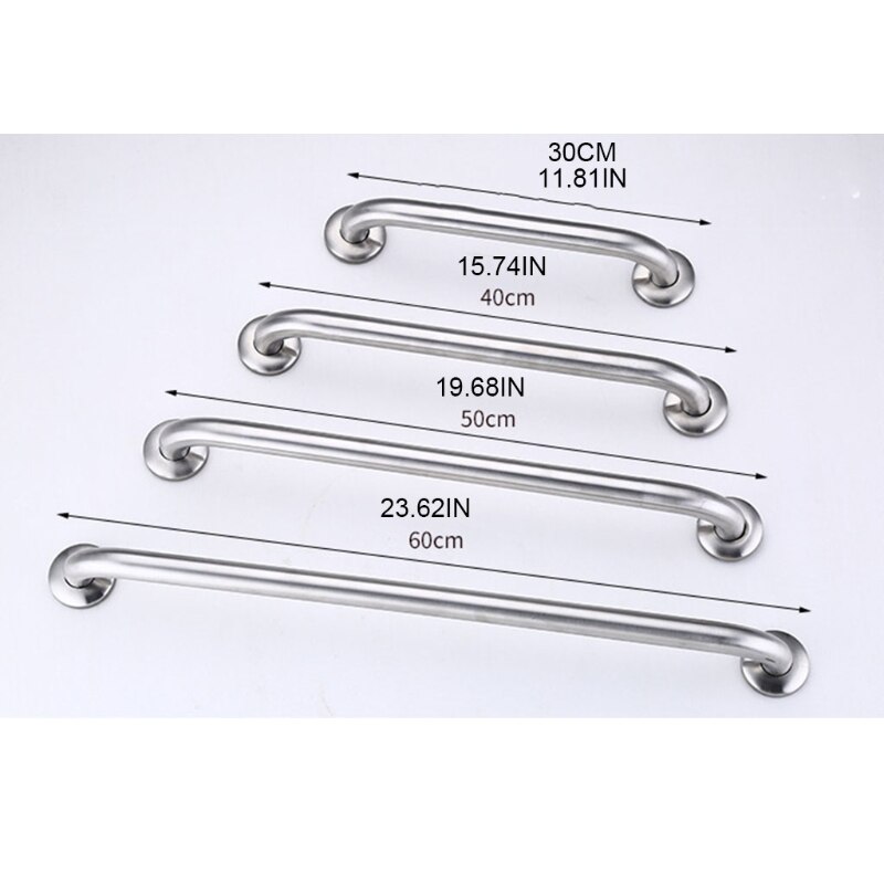 Shower Handles for Handicap Heavy Duty Grab Bar Shower Aids Bathroom Balanced Bar Safety Stainless Steel Handrail