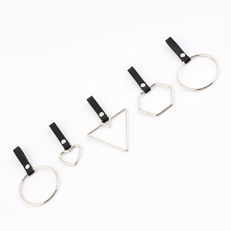Cinturón de piel sintética con hebilla geométrica para mujer, cinturón con hebilla en forma de corazón, triángulo hexagonal redondo