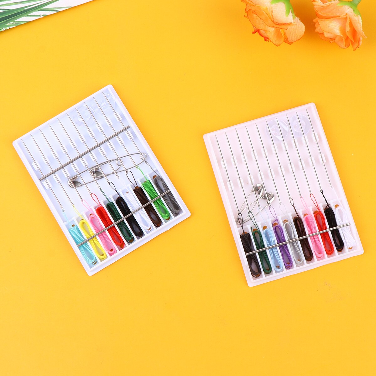 12 Boxes Sewing Tools Set Multifunction Sewing Needle Thread Stitch Tools Set Useful Sewing Accessories Set