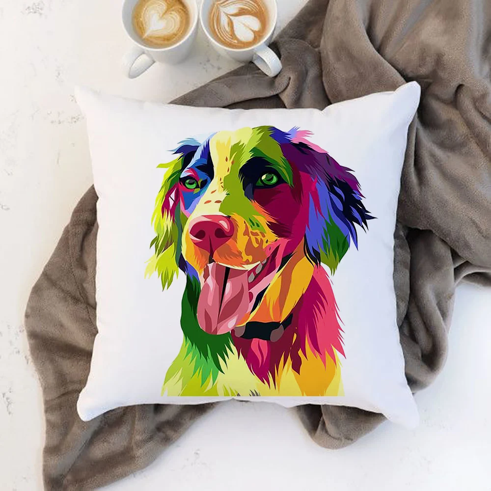 Housse de coussin colorée pour chien, bouledogue, coussin de jardin, lit de maison, chaise carrée: 470*1500mm / Orange