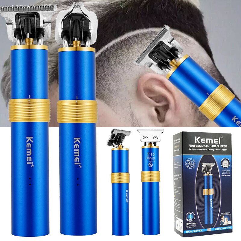 2 in 1 Hair Clipper Bart Nase Trimmer männer Barber USB Aufladbare Klinge 0mm Kahlen Haar Schneiden maschine