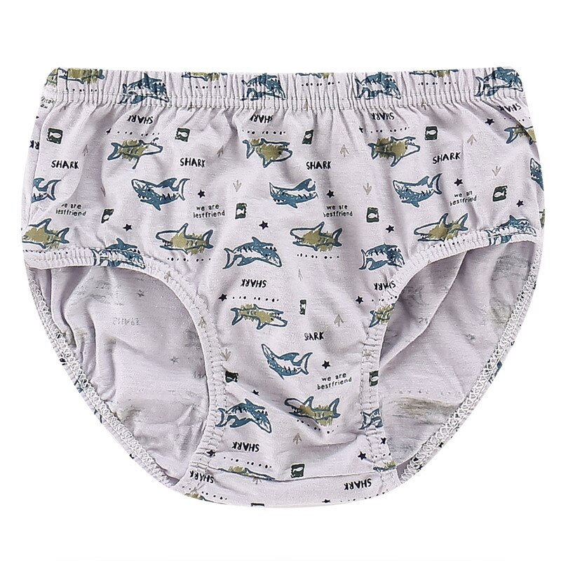 Culottes bleues à rayures pour garçons, sous-vêtements en coton de pour enfants de 3, 4, 6, 8, 10 et 12 ans, OBU203109