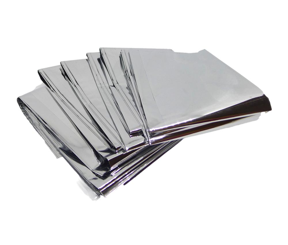 4 Packs Reflective Mylar Film Space Blanket Heat Tent Cover Sheets