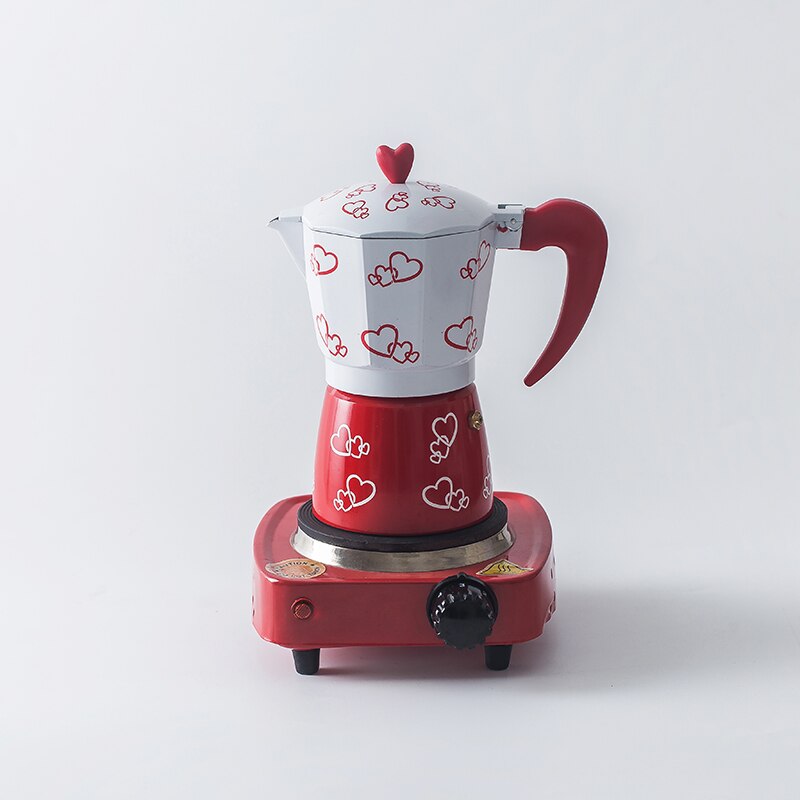 GUNOT Kaffee Hersteller Italienischen Mokka Kaffee Topf Aluminium Mokka Espresso Kaffeemaschine Topf 150/300/450ml Kaffee Wasserkocher barista Werkzeuge