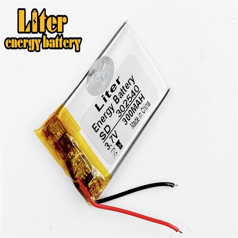 302540 3,7 V 300 mah Li-Polymer Li-Ion Batterie Für MP3 MP4 DVR GPS spielzeug Lautsprecher Fahren recorder texet T-279 302439