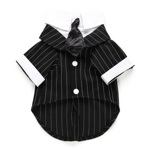 Huisdier Hond Kat Kleding Hond Smoking Pak Prins Smokingvlinderdas Suits Puppy Kostuum Jumpsuit Coat Hond Suits Jassen Huisdier producten: Suit S