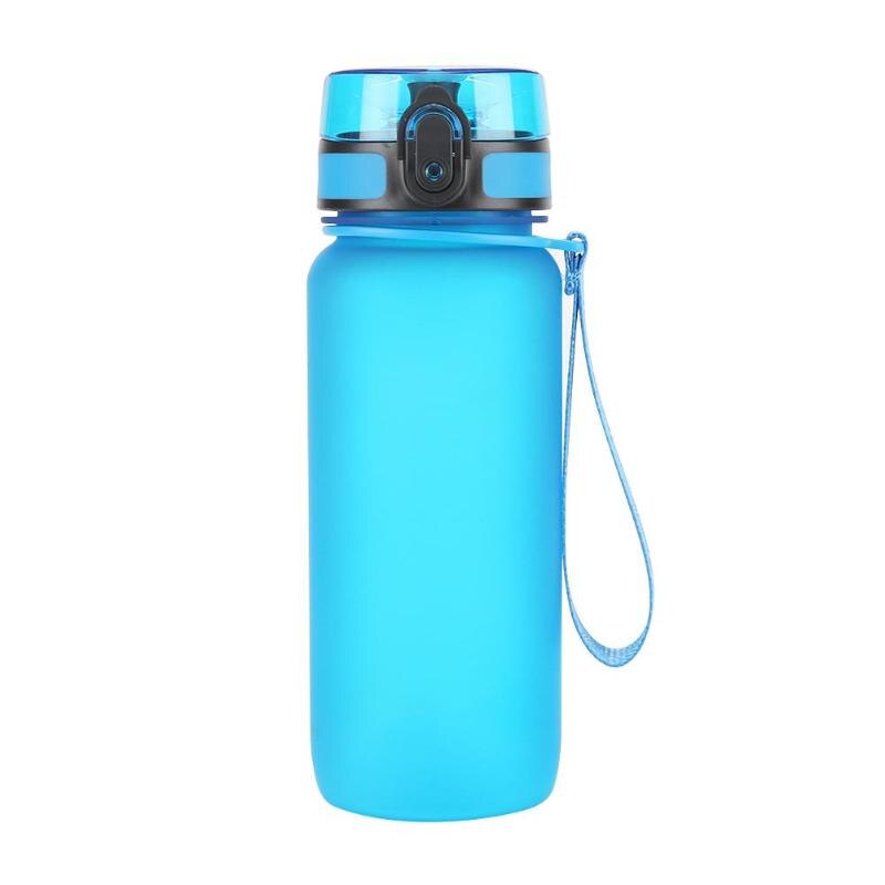 500ml/650ml/1000ml Sports Water Bottle Outdoor Portable Travel Drink Bottle BPA Free: 650ml blue