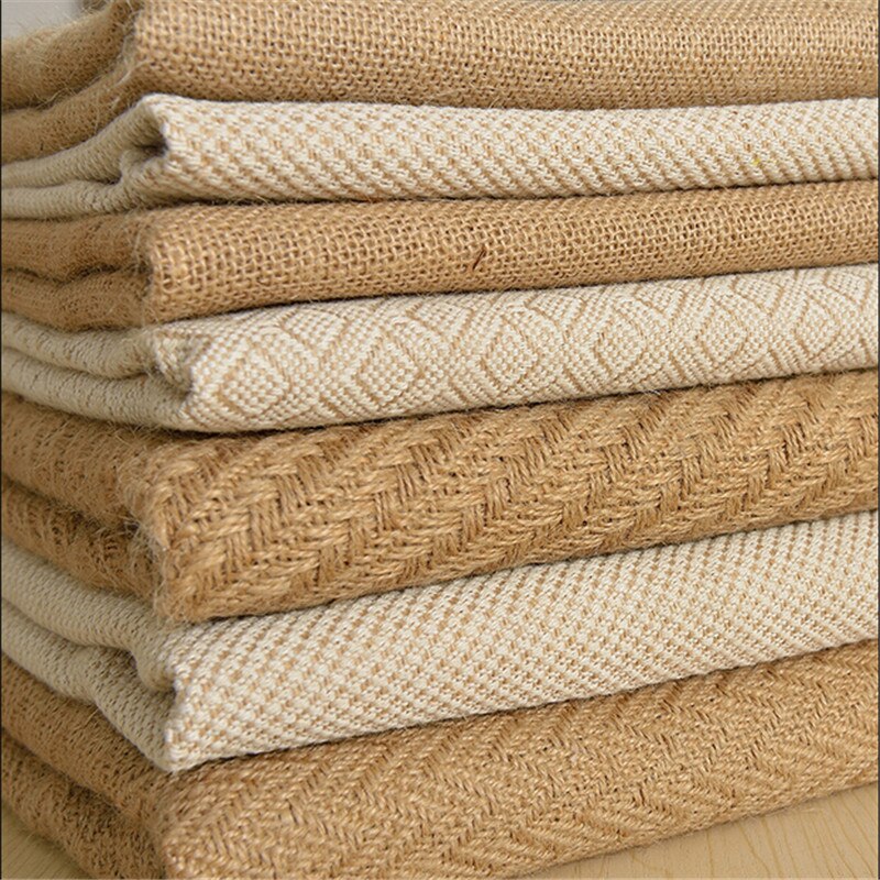 Goede 1 meter X 160 cm Jute Tafelloper Jute Stof Voor Jute Stoel Sjerpen Jute Lint Hessische DIY supply