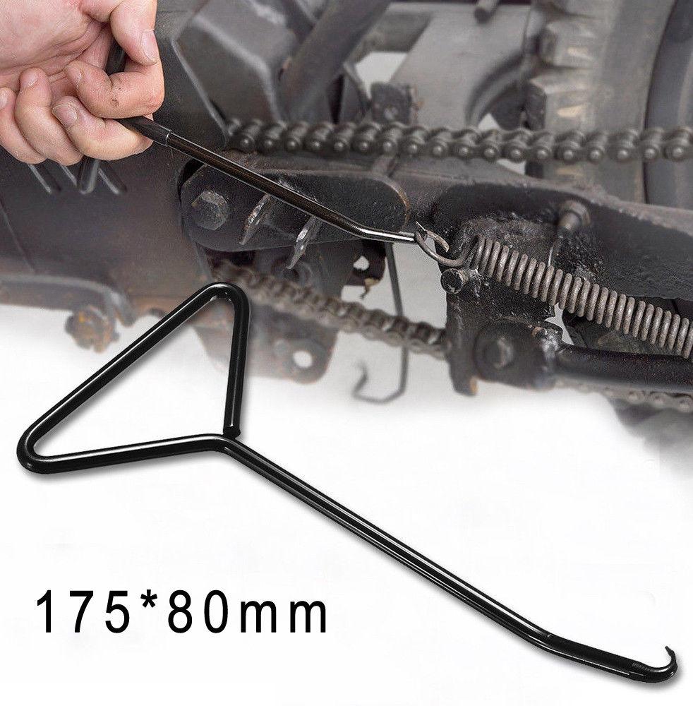 Pack of 3pcs Motorcycle Car Kart T-Handle Spring Hook Exhaust Stand Puller Stainless Steel Removing Tool