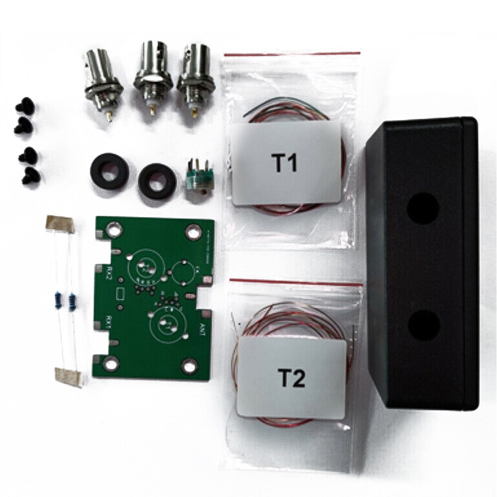 Antenna Splitter RX HF 0.1-50MHz 50Ohm with One Antenna Port and Two Receiver Ports Antenna Splitter