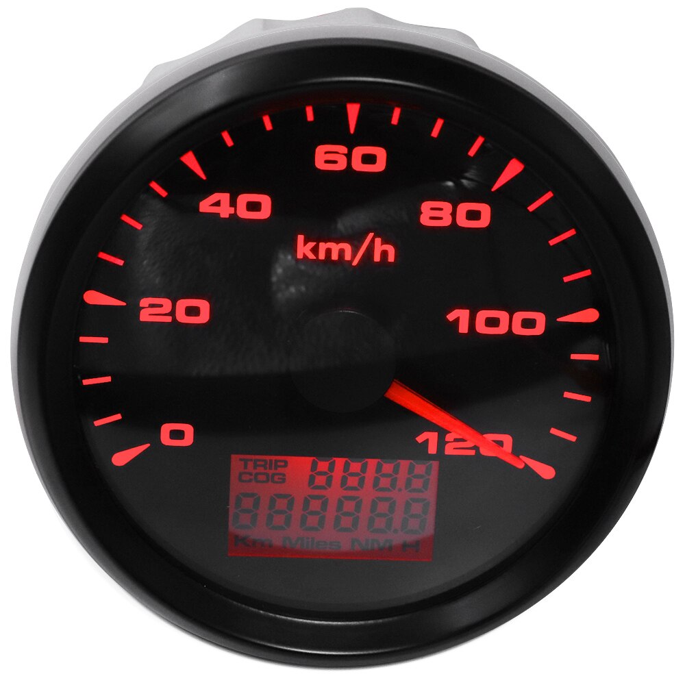 85 Mm Auto Marine Boot Digitale Snelheidsmeter Met 7 Kleuren Achtergrondverlichting Gps Speed Gauge 120kmh 200kmh Fit 9 ~ 32V
