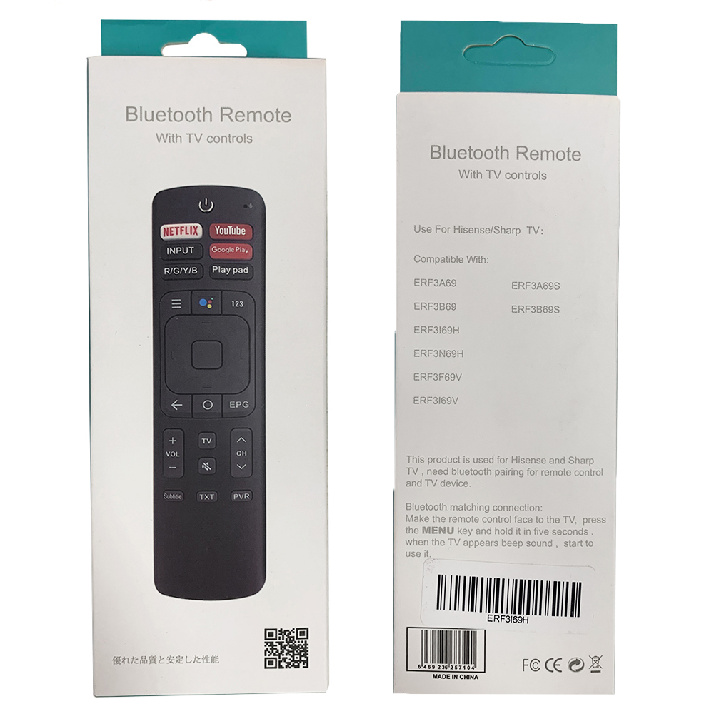 ERF3I69H Original Voice Remote Control with Bluetooth for Hisense TV ERF3B69S ERF3A69S ERF3B69 55RG UHD 4k TV Fernbedienung