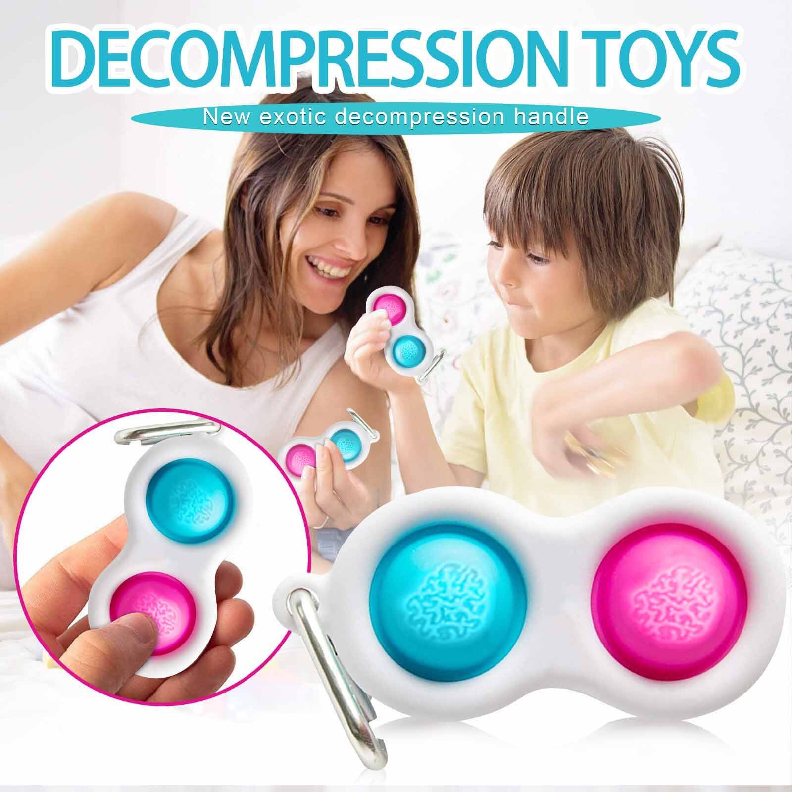 Fidget Simple Dimple Toy Stress Relief Hand Fidget Toys For Kids Adults Early Educational Autism Special Need Decompression Toys