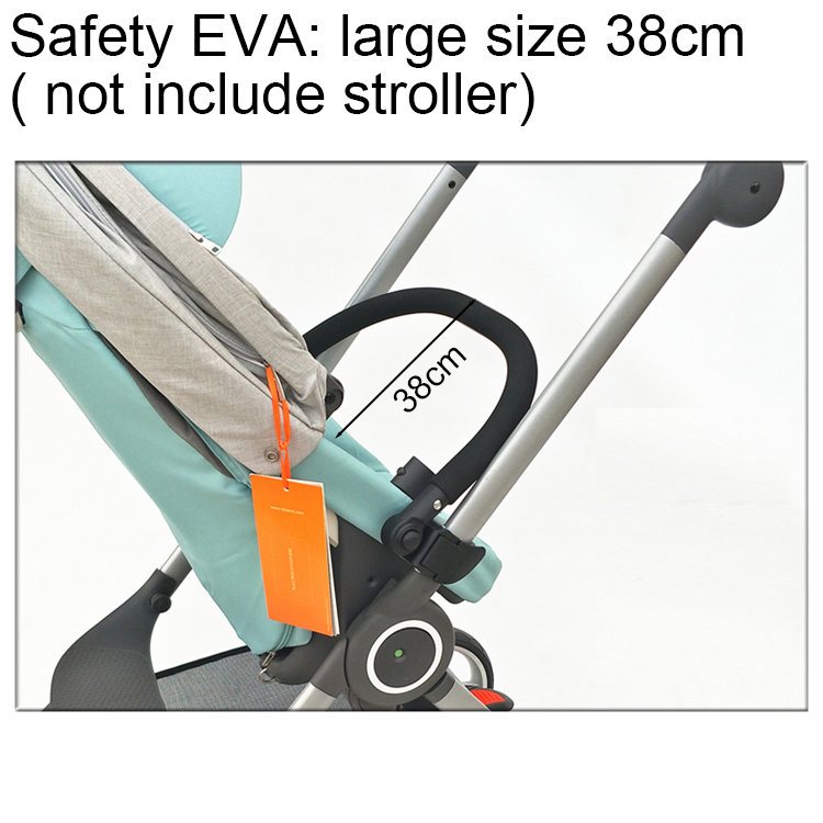 Baby klapvogn tilbehør forreste kofanger armlæn sæde udvide fodplade fodplade myggenet til stokke scoot barnevogn: Eva 38cm