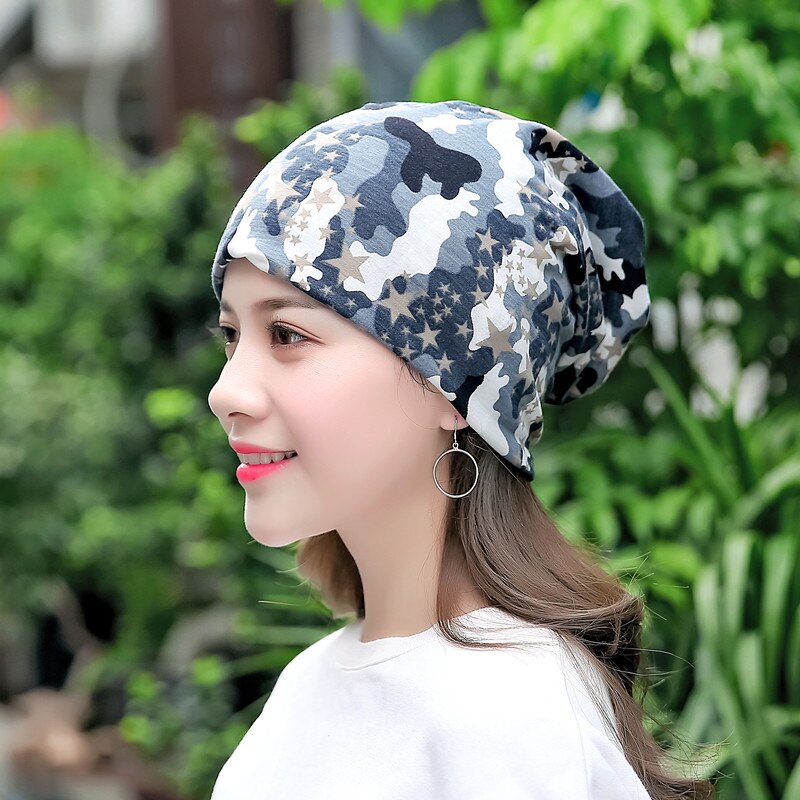 Kvinner sport caps blomst utskrift hatt skullies vår vinter varm beanies vindtett strand cap unisex kvinner løp caps yoga
