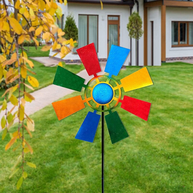 Wind Spinner Outdoor Metal Wind unico e magico mulino a vento in metallo energia cinetica esterna Spinner Wind Catcher