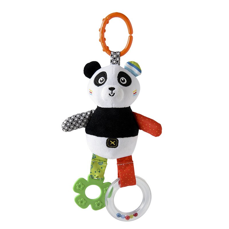 Baby Rattles Toys Stroller Hanging Soft Toy Cute Animal Doll Baby Crib Bed Hanging Bells Toys Stroller Hanging Accessories