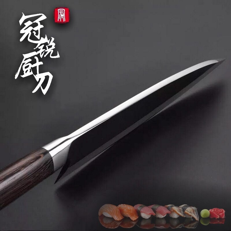 Japanese Deba Knife Stainless Steel Cutting Fish Chef's Kitchen Knives Cooking Tools Salmon Tuna Sashimi Slicing