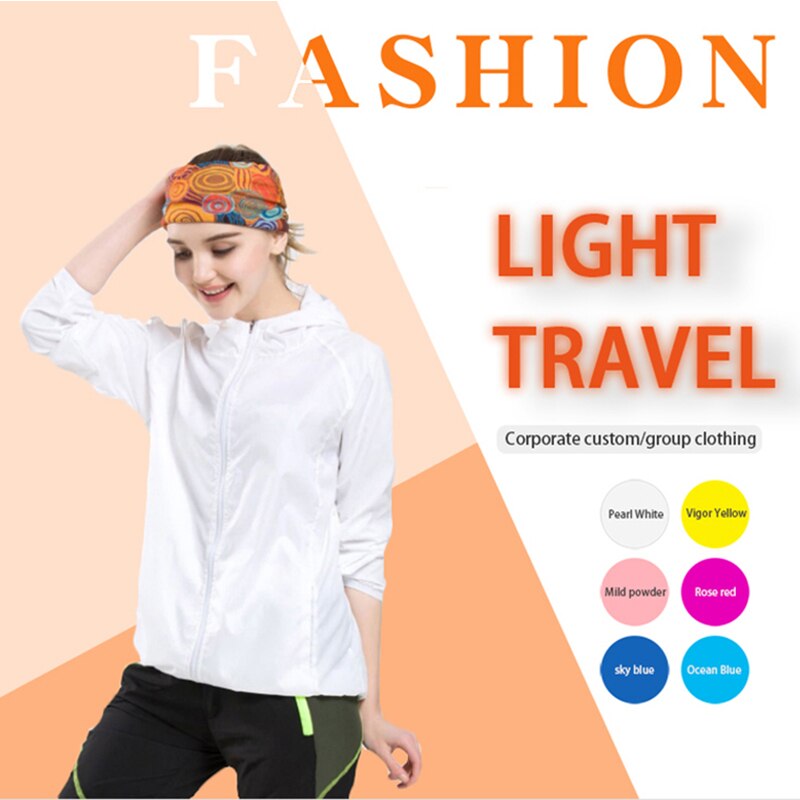 Menn kvinner turjakke vanntett hurtigtørkende camping jaktklær solbeskyttende utendørs sportsjakker anti-uv vindjakke