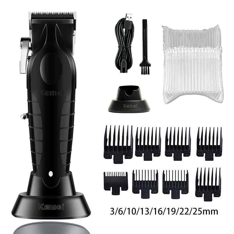 Kemei KM-2296 KM-2299 KM-1102 Kit de tondeuse à cheveux rasoir électrique pour hommes tondeuse à cheveux Machine de coupe de cheveux professionnelle: green