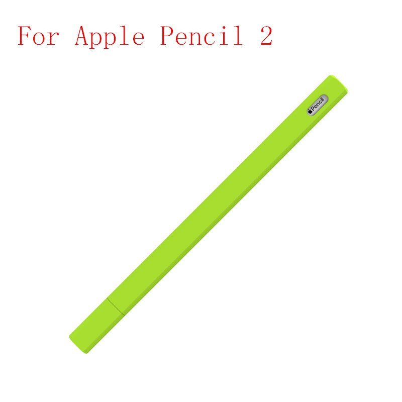 Cute Candy Color Silicone Pencil Case Cap For Apple Pencil 2/1 For iPad Tablet Touch Pen Stylus Cartoon triangl Protective Cover: WS208-2-5