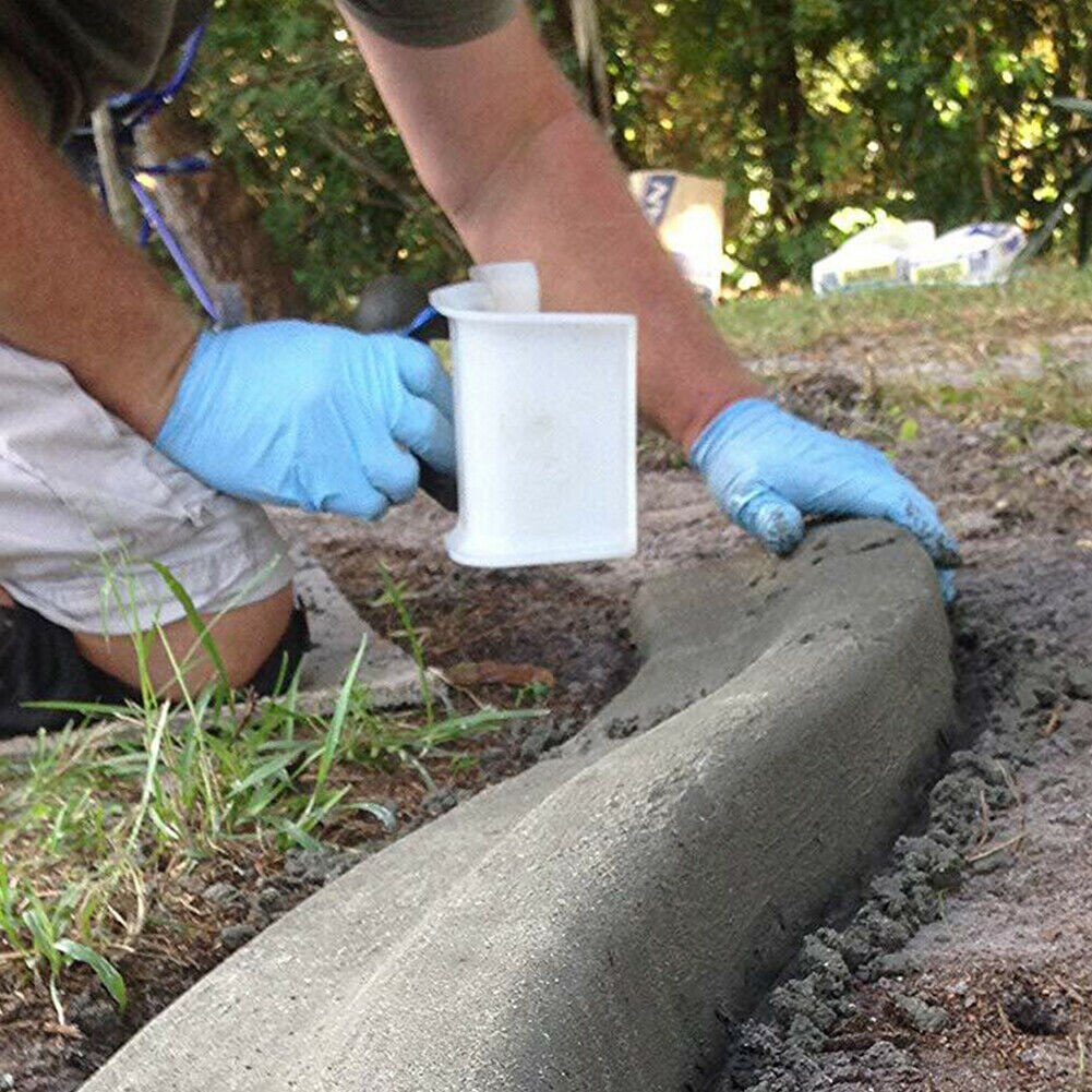 DIY Landscape Garden Shape Curb Tool Tile Flooring Concrete Trowel Model with Handle