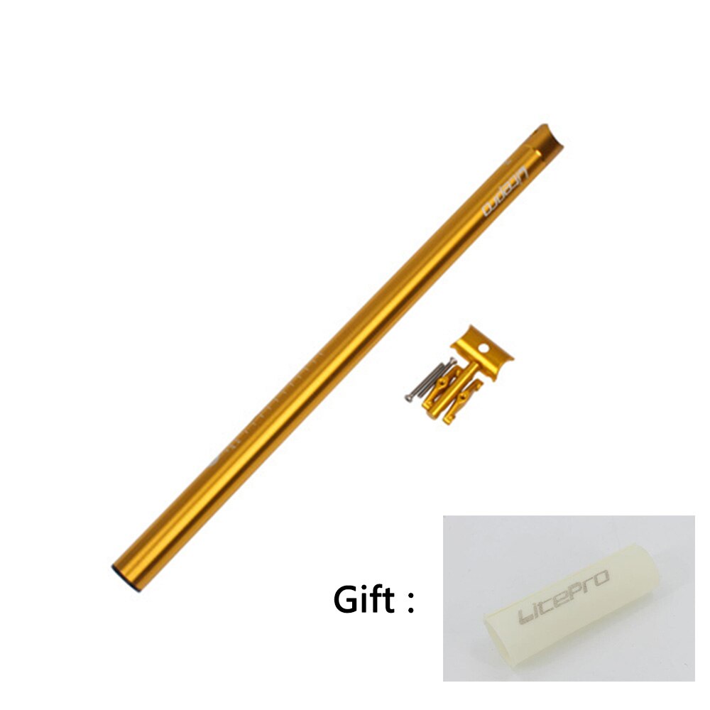 Sykkel setepost 33.9*600mm til dahon 412 sammenleggbar sykkel  sp8 setepinne al legering: måke