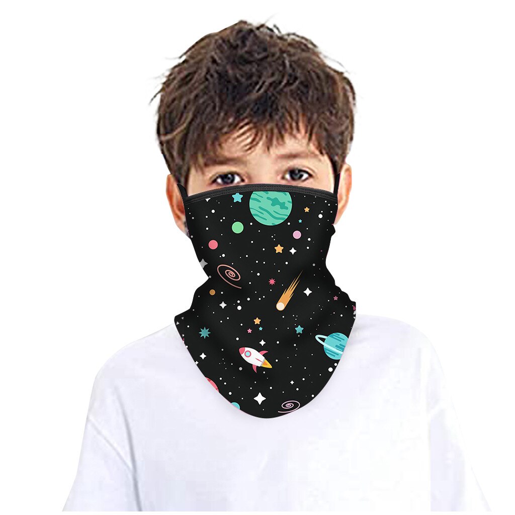 Hiking Cycling Sport Bandana Half Face Mask Children's Rave Bandana Neck Gaiter Tube Headwear For Boys And Girls Face Scarf: A