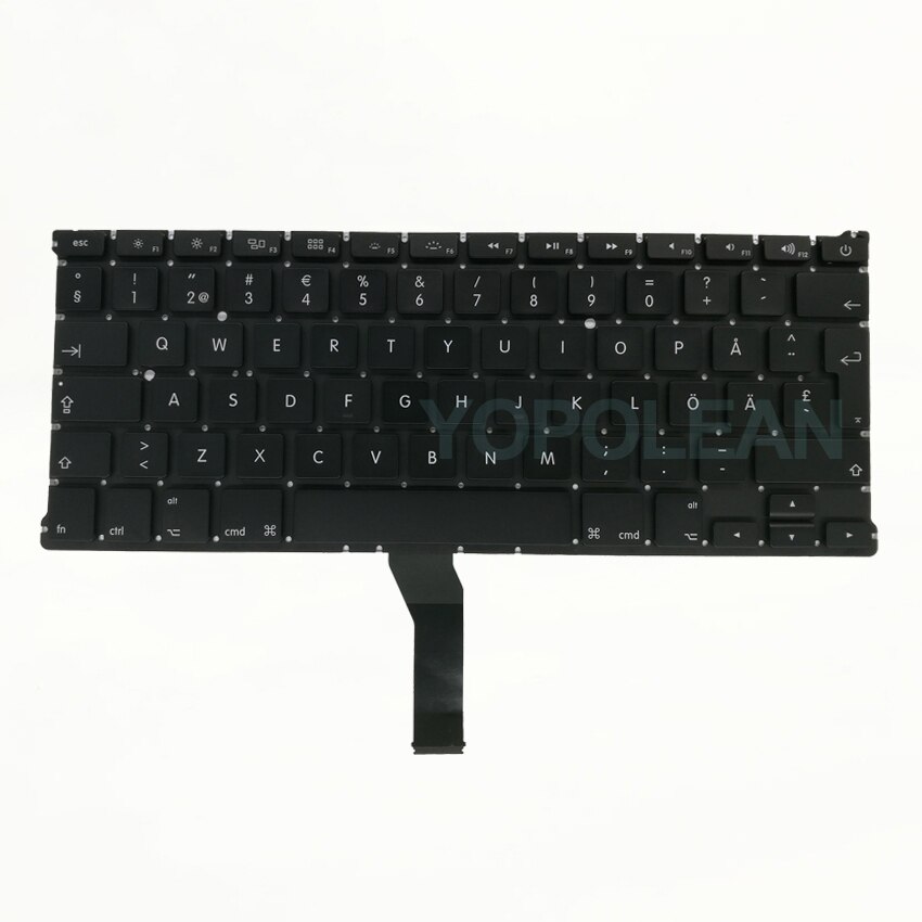 Sweden Swedish Laptop Keyboard For Macbook Air 13" A1369 A1466 Years