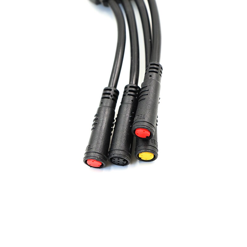 Js Zwart Waterdichte Belangrijkste Kabel Voor Elektrische Fiets Vier Connector Draden Voor Elektrische Fiets Sluit De Remhendel En Licht