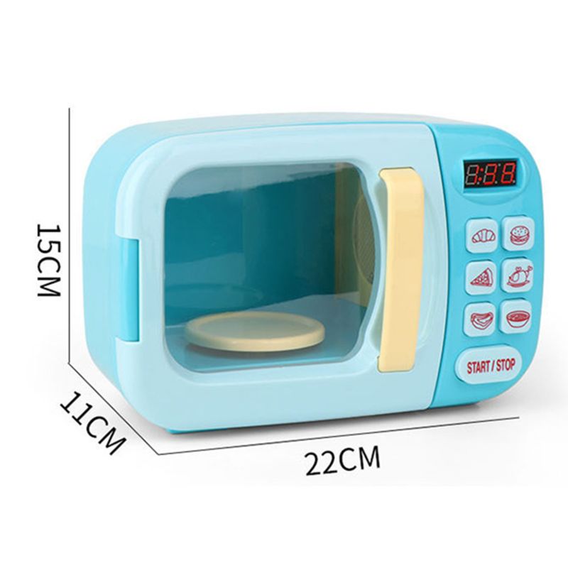 Forno a microonde Cucina Giocare impostato con Giochi Di Imitazione Cibo Finto-grande per i più piccoli di Età Compresa Tra 3 e più vecchio-educativi di Potenza Della Batteria