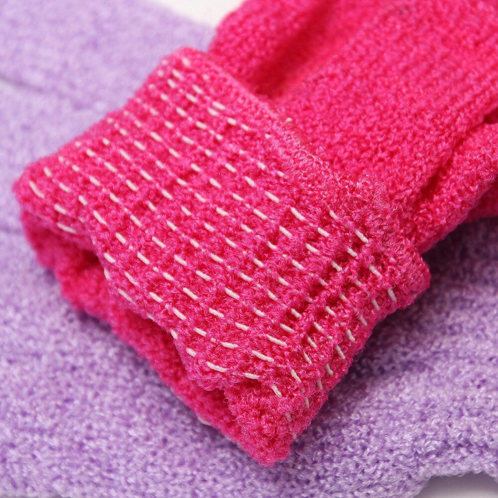 Skin Bath Shower Wash Cloth Scrubber Back Scrub Exfoliating Body Massage Sponge Bath Gloves Moisturizing Spa