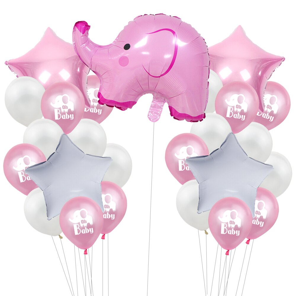 Baby Dusj Elefantfolie Ballong Gutt Jente Dekor Sett h Baby Lateks 