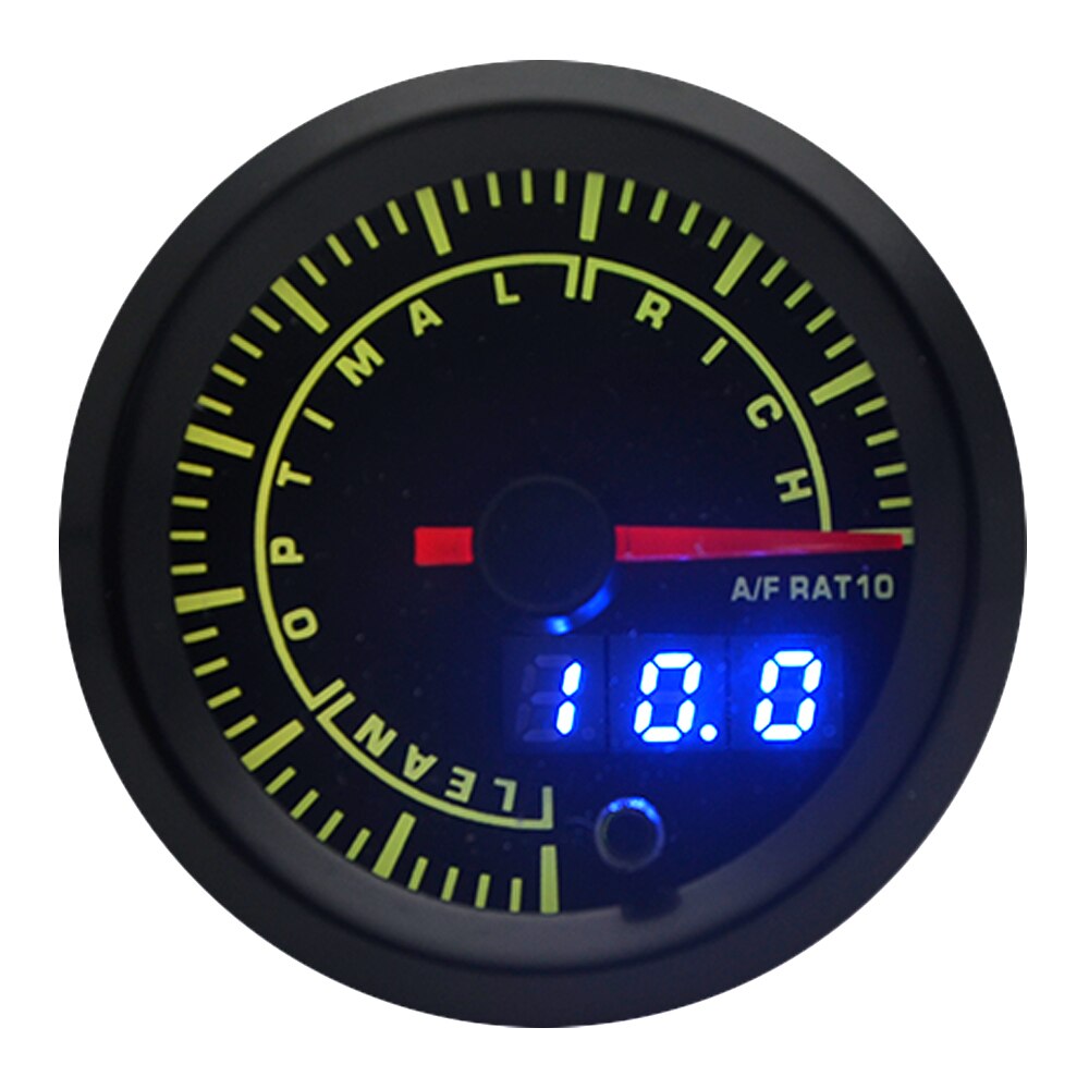 2 &quot;52Mm 7 Kleuren Led Car Auto Air Fuel Ratio Gauge Analoge/Digitale Dual Display Afr Gauge auto Meter