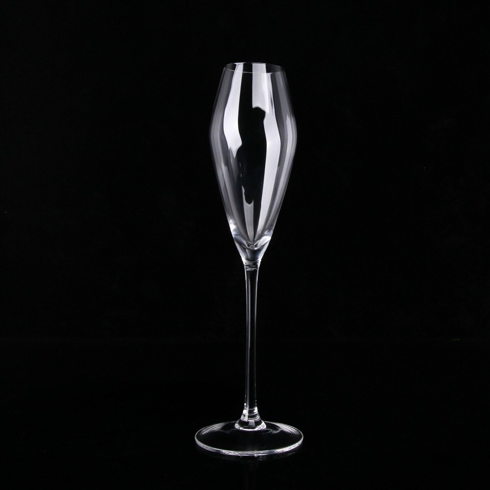 Europæisk stil bæger ingen bobler champagneglas blyfri krystal vinglas gennemsigtigt diamant håndglas
