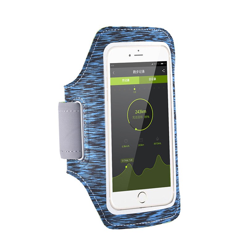 Running Sports Armband Cell Phone Holder Case On Hand For Xiaomi Huawei iPhone 6 7 8 X Samsung Mobile Phone Arm Band: Royal Blue