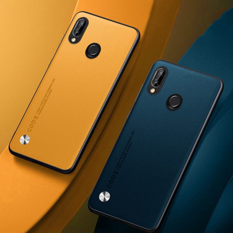 Funda de cuero PU de lujo para Huawei Nova 3 3i Nova3 i, funda trasera de silicona mate, funda de teléfono de protección completa para Huawei P Smart Plus