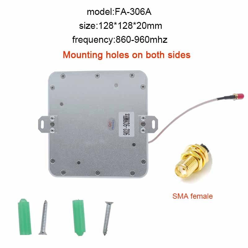 860-960Mhz UHF RFID antenna 6dBi gain 128x28x20mm Mini samll Size high performance External Passive with SMA connector: FA-306A  860-960mhz