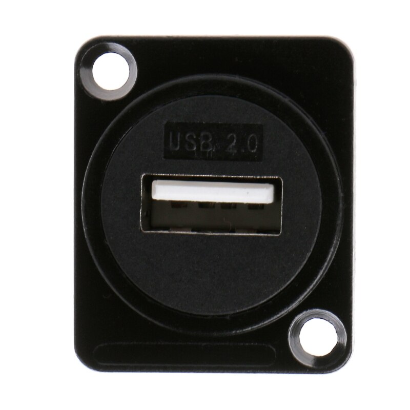 USB 2.0 D type Female To Female Module Socket Data Line Conversion Connector Panel Mounting USB Socket D Type Module Socket