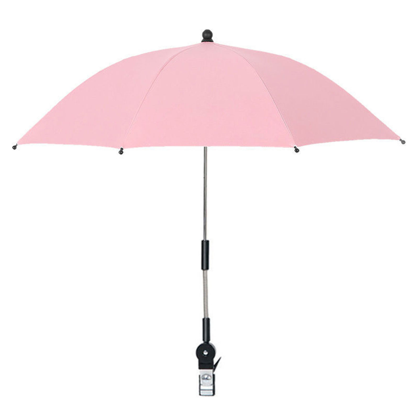 Regenschirme Kinderwagen Zubehör Sonnenschutz UV-Schutz Regenschutz mit Klemme 3 Farbe vergrößerten Clip zur Stärkung des draussen-Produkts: Rosa