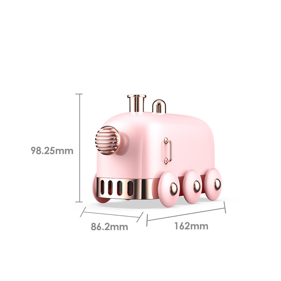 Ultrasone Luchtbevochtiger Retro Mini Trein Usb Aroma Air Diffuser Essentiële Olie Mist Maker Fogger Met Kleur Led Licht # G40