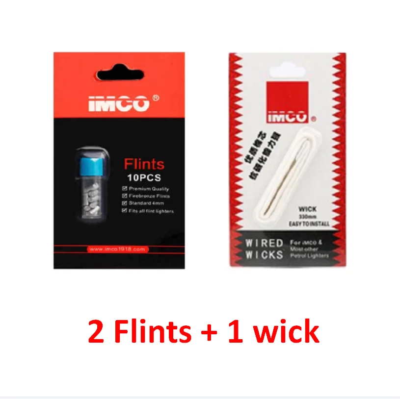 (2 pièces/lot) Original IMCO kérosène spécial briquet silex coton noyau mèches briquet accessoires