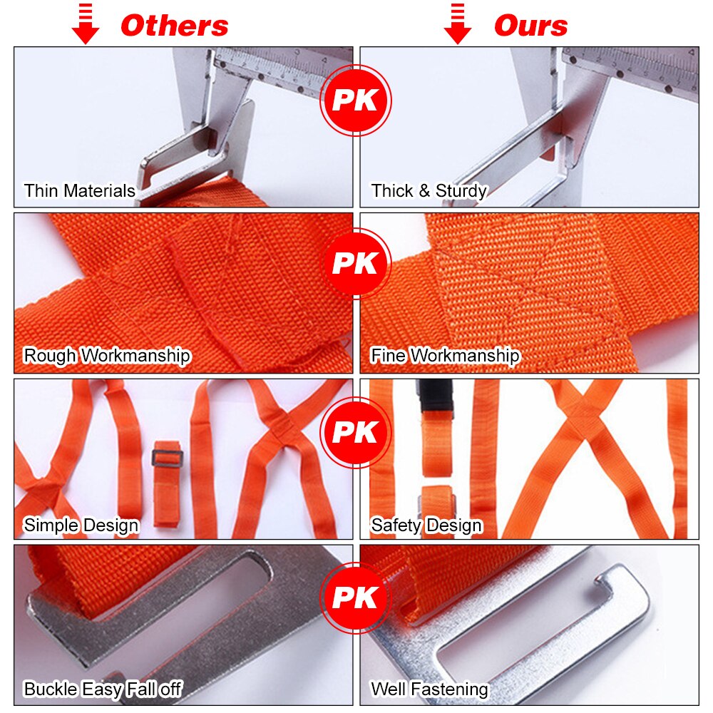 Shoulder Dolly 2-Person Lifting and Moving System - Easily Move Lift Carry And Secure Furniture Appliances Heavy Objects
