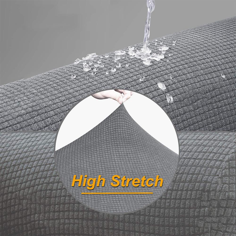 L-Vormige Bank Cover Links Chaise Jacquard Polyester Stretch Stof Sectionele Bank Hoes Voor Woonkamer Waterdicht Sofa Cover