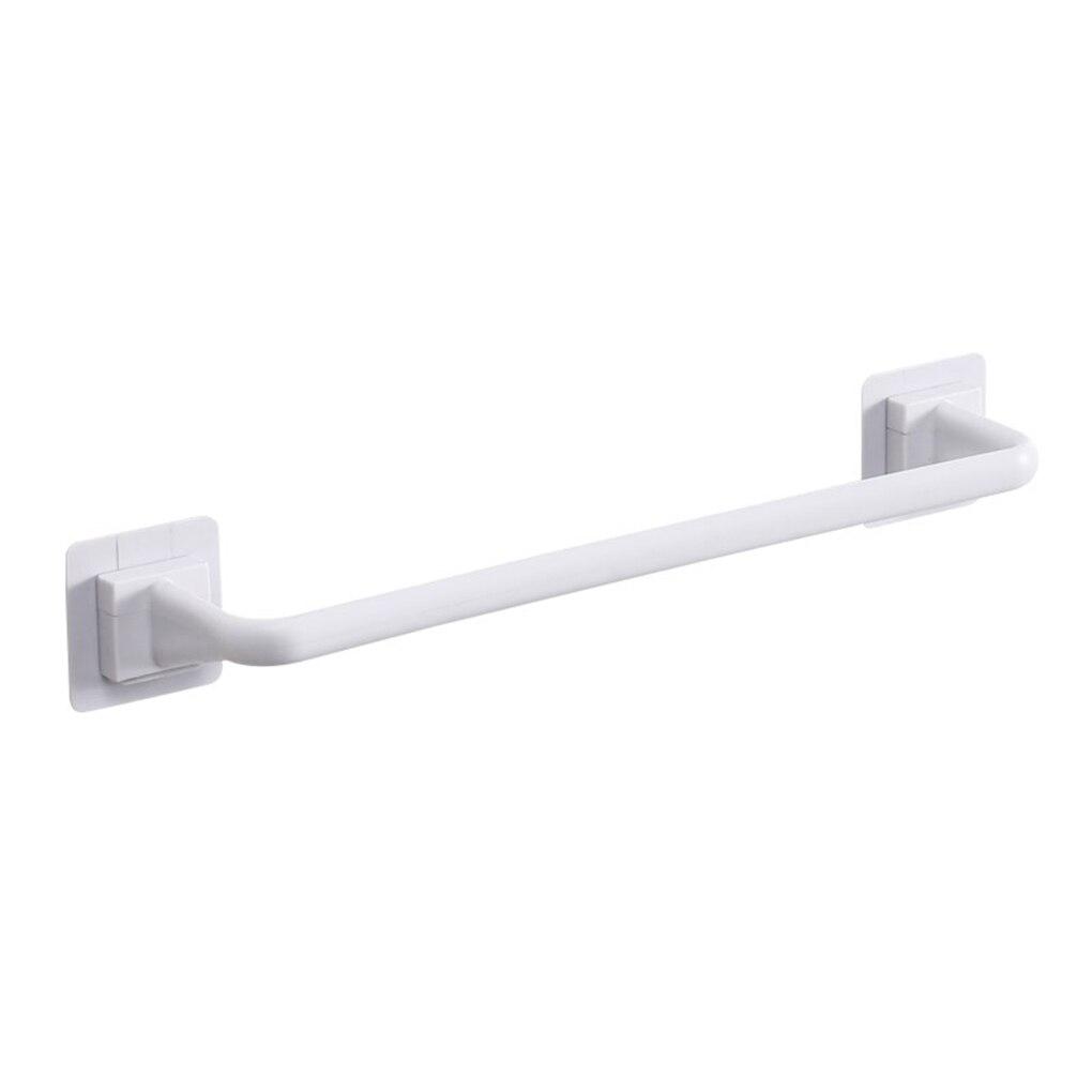 Self Adhesive Wall Mounted Bathroom Towel Bar Shelf Rack Holder Toilet Roll Paper Hanging Hanger 2 Size