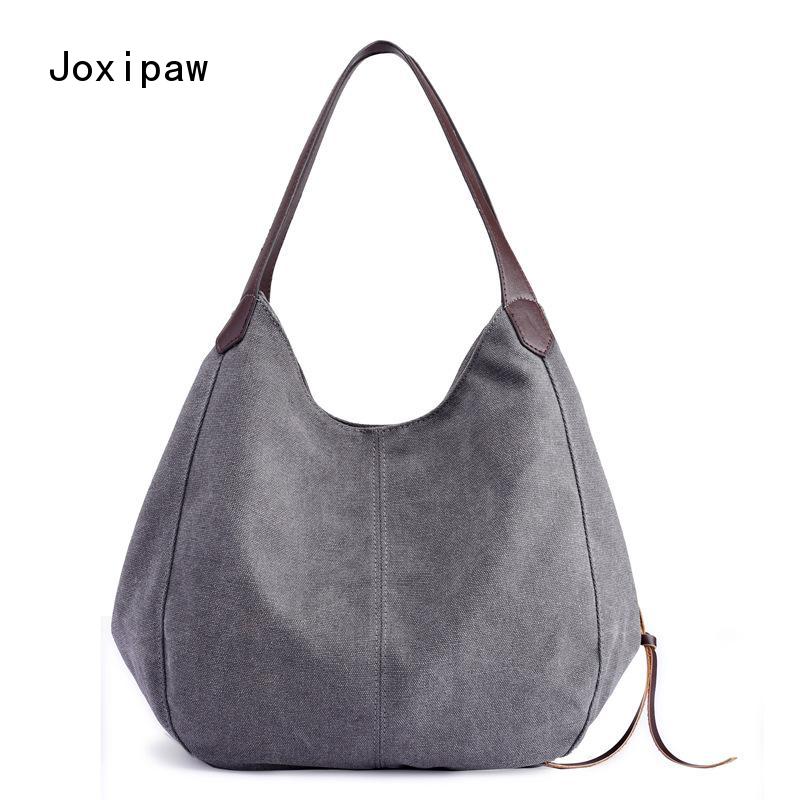Women's One-shoulder Handbag All-match Simple Literary Fan Female Bag Student Shopping Bag Casual Canvas Bag