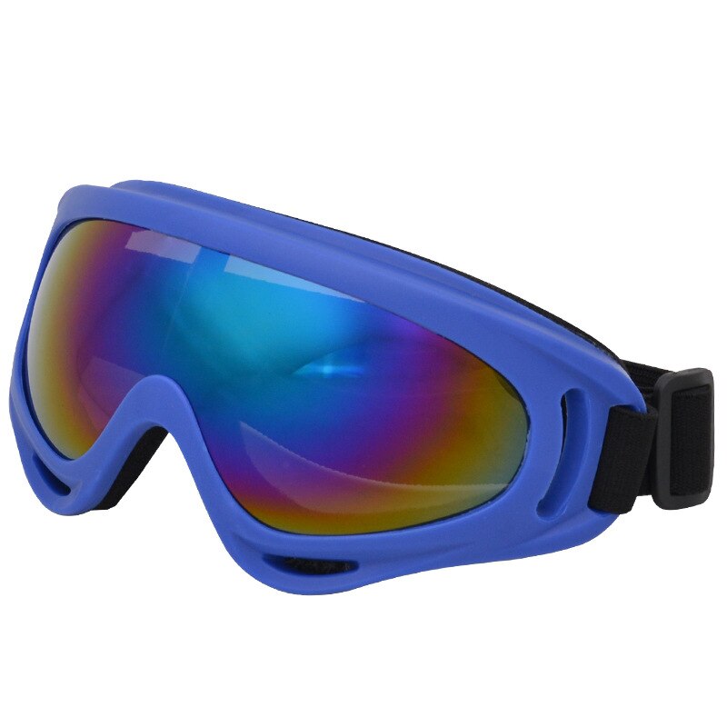 Winter Snowboard Ski Safety Glasses Outdoor Windproof UV400 Skiing Goggles Men Women Anti-impact Snowboard Snowmobile Eyewear: Blue
