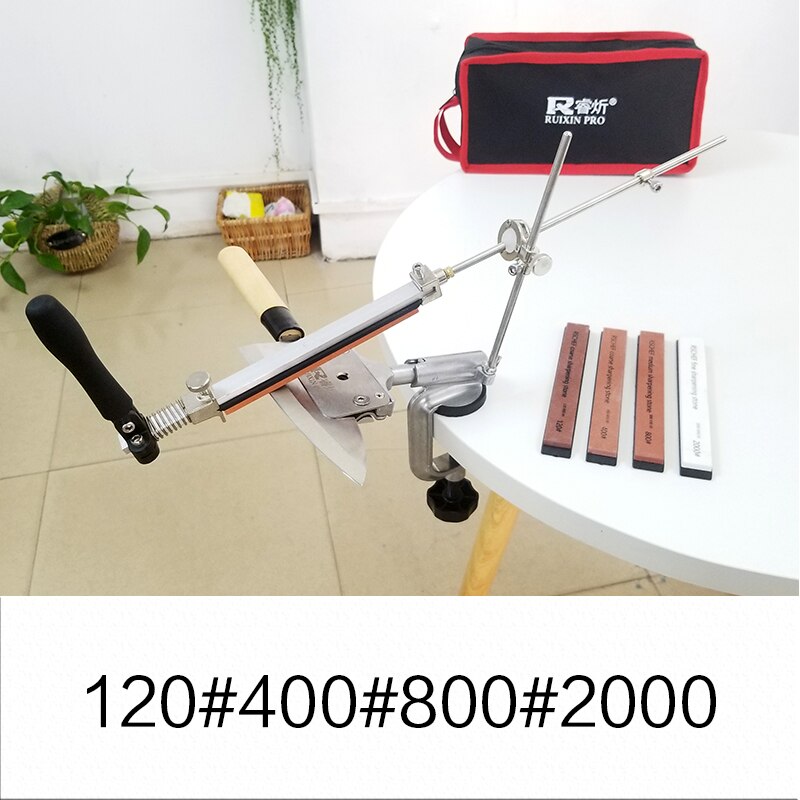 knife shapener kitchen sharpener 360 sharpener iron steel angle steel band stone sharpening stone: sharpener(4 stone)B