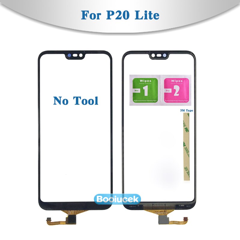 Di alta Qualità 5.84 "per Huawei P20 Lite Nova 3E Sensore di Tocco Digitale Dello Schermo Esterno Obiettivo di Vetro del Pannello